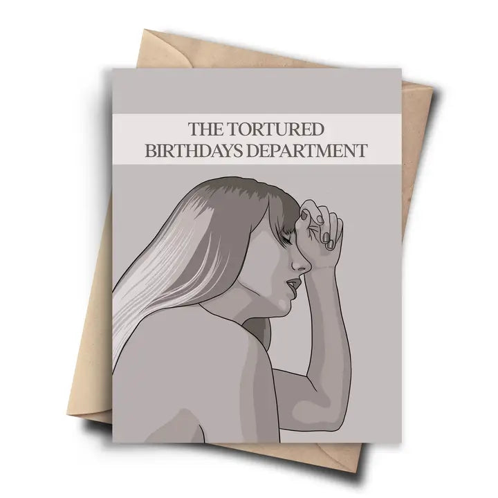 TAYLOR SWIFT TORTURED BIRTHDAY CARD