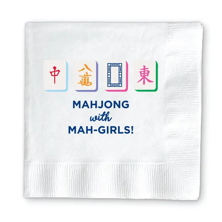 MAHJONG WITH MAH-GIRLS NAPKINS