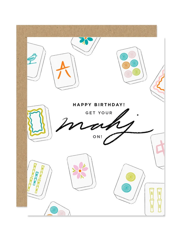 MAHJONG BIRTHDAY CARD