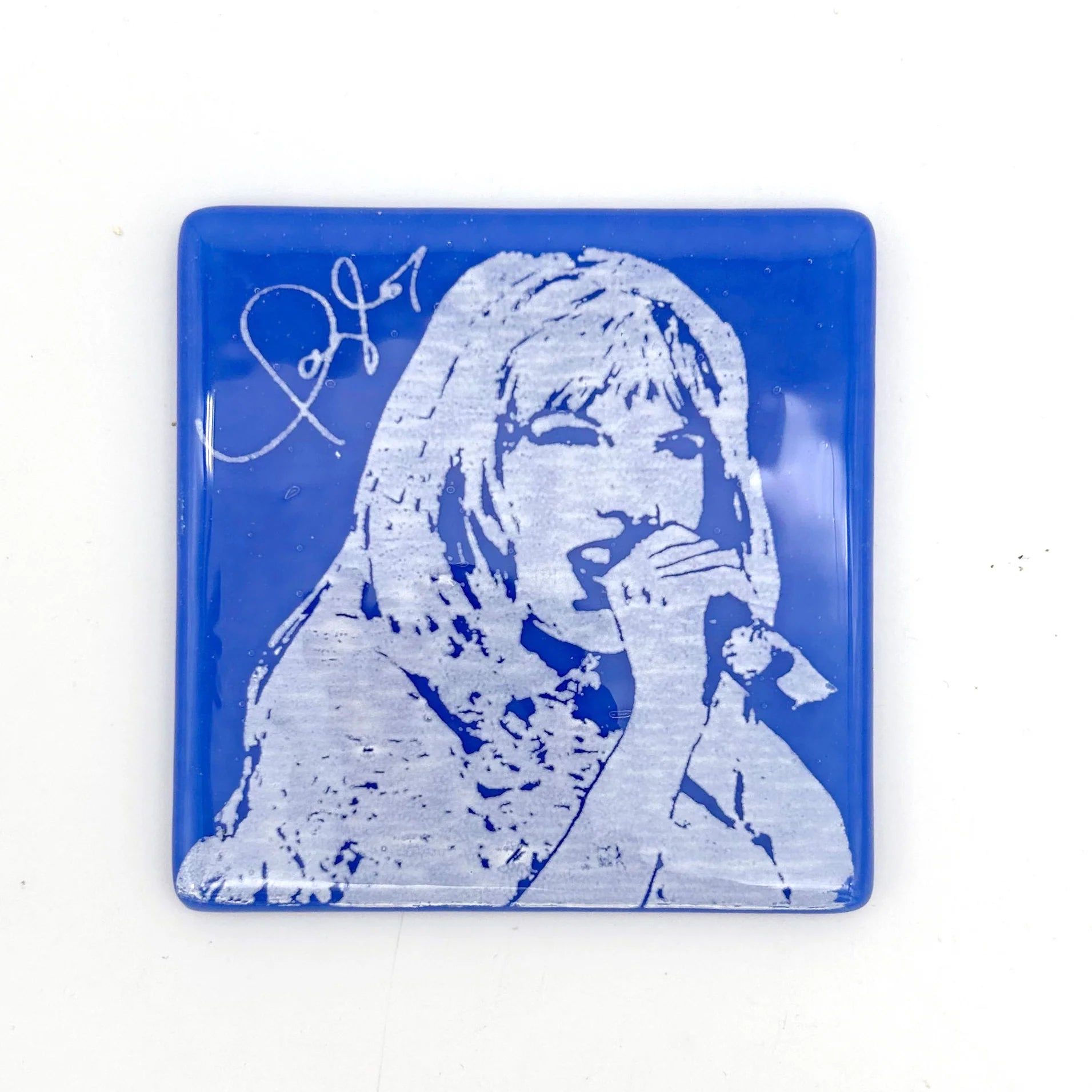 TAYLOR SWIFT FUSED GLASS COASTER
