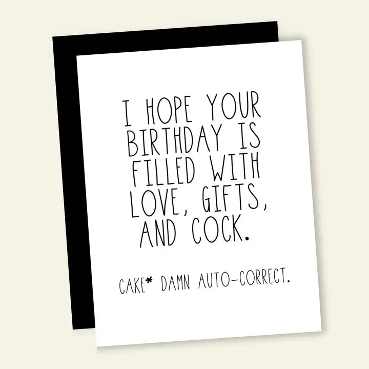 BIRTHDAY FILLED WITH C*CK CARD