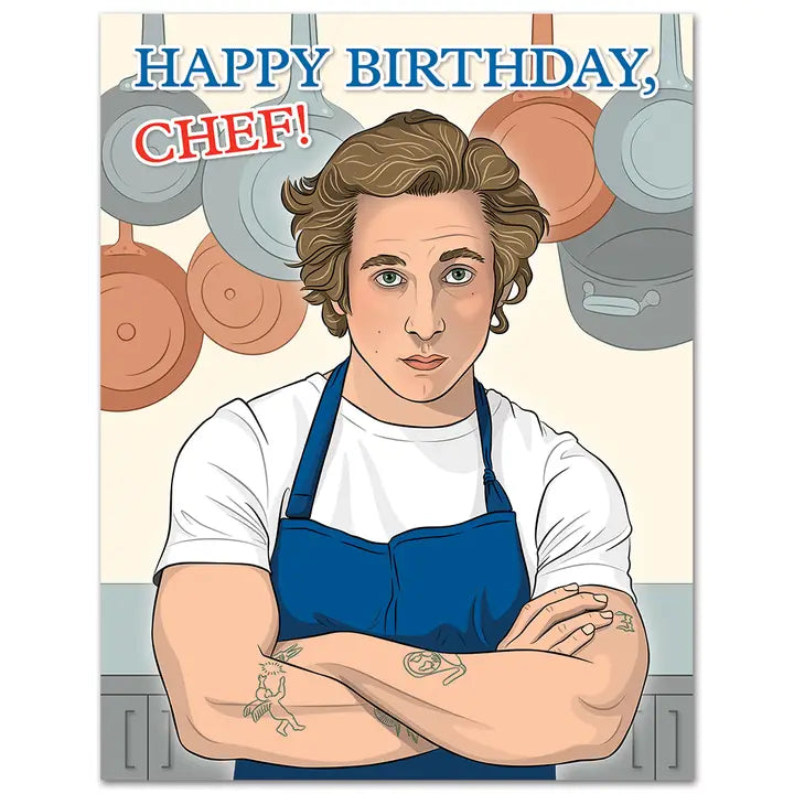 HAPPY BIRTHDAY CHEF BIRTHDAY CARD
