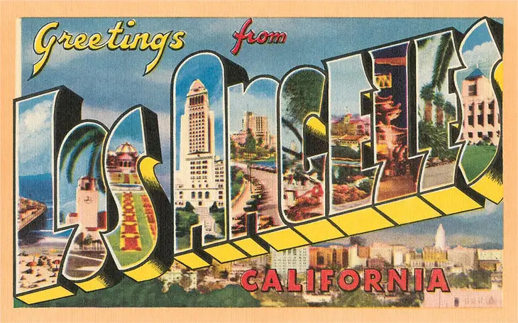 GREETINGS FROM LOS ANGELES STICKER