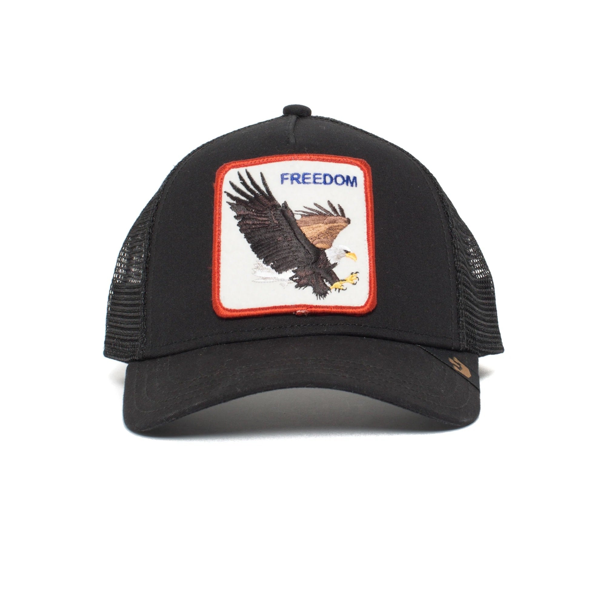 THE FREEDOM EAGLE BLACK TRUCKER HAT