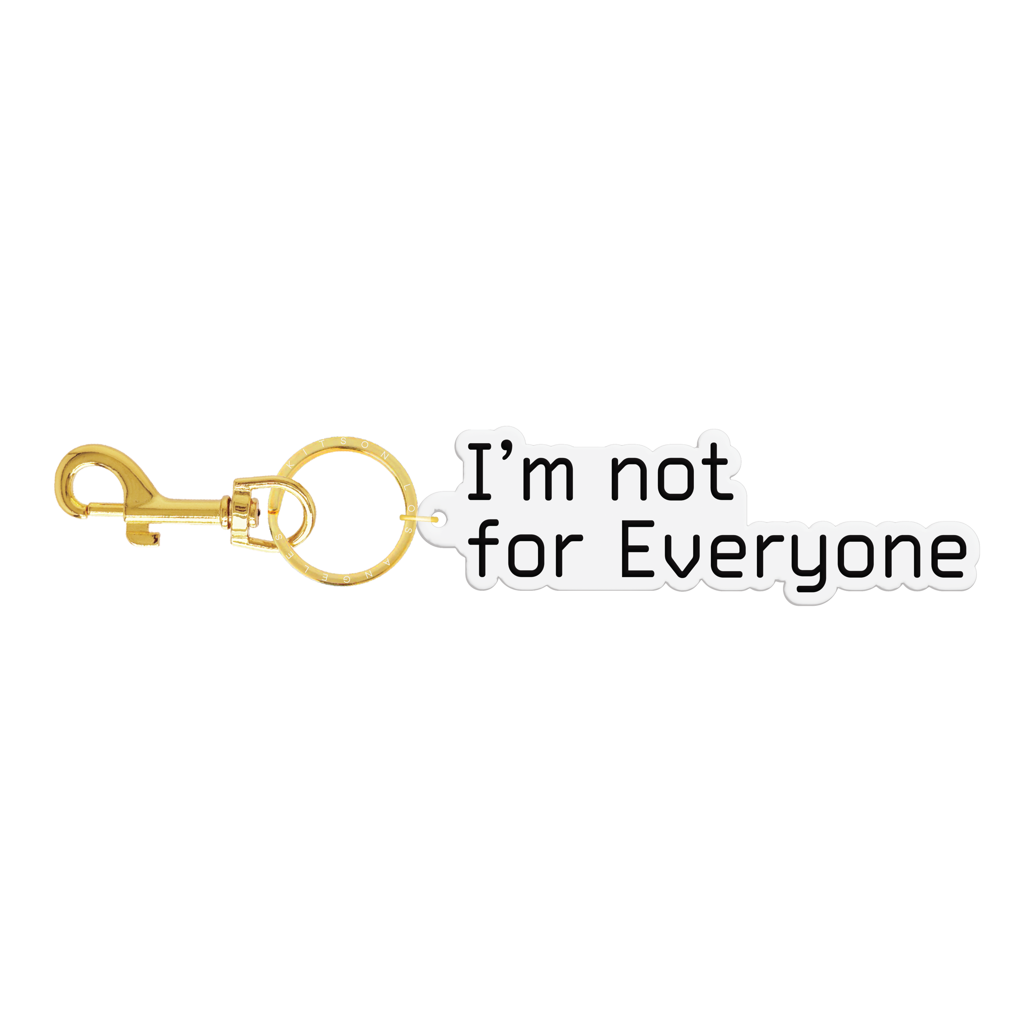 NOT FOR EVERYONE FLEXIBLE KEYCHAIN