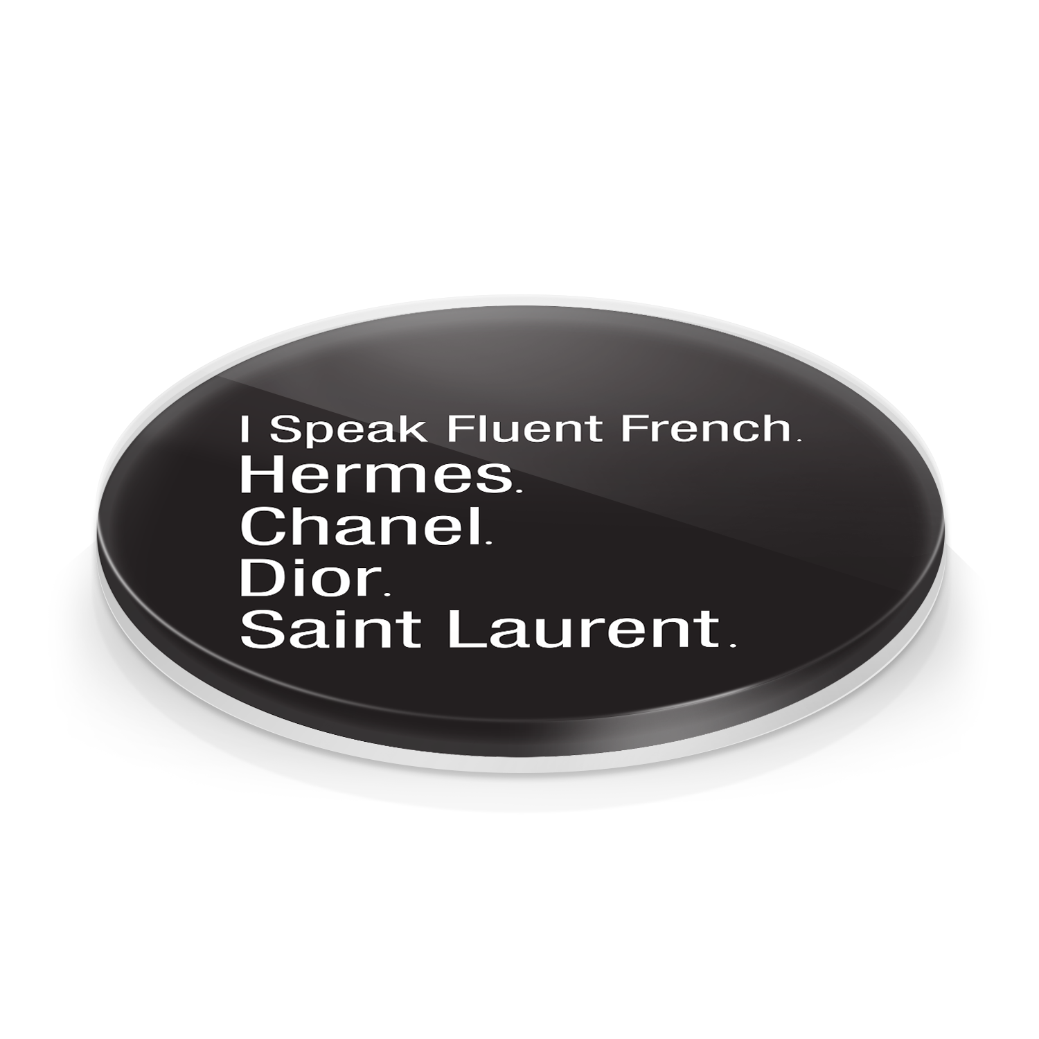 FLUENT FRENCH ACRYLIC COASTER