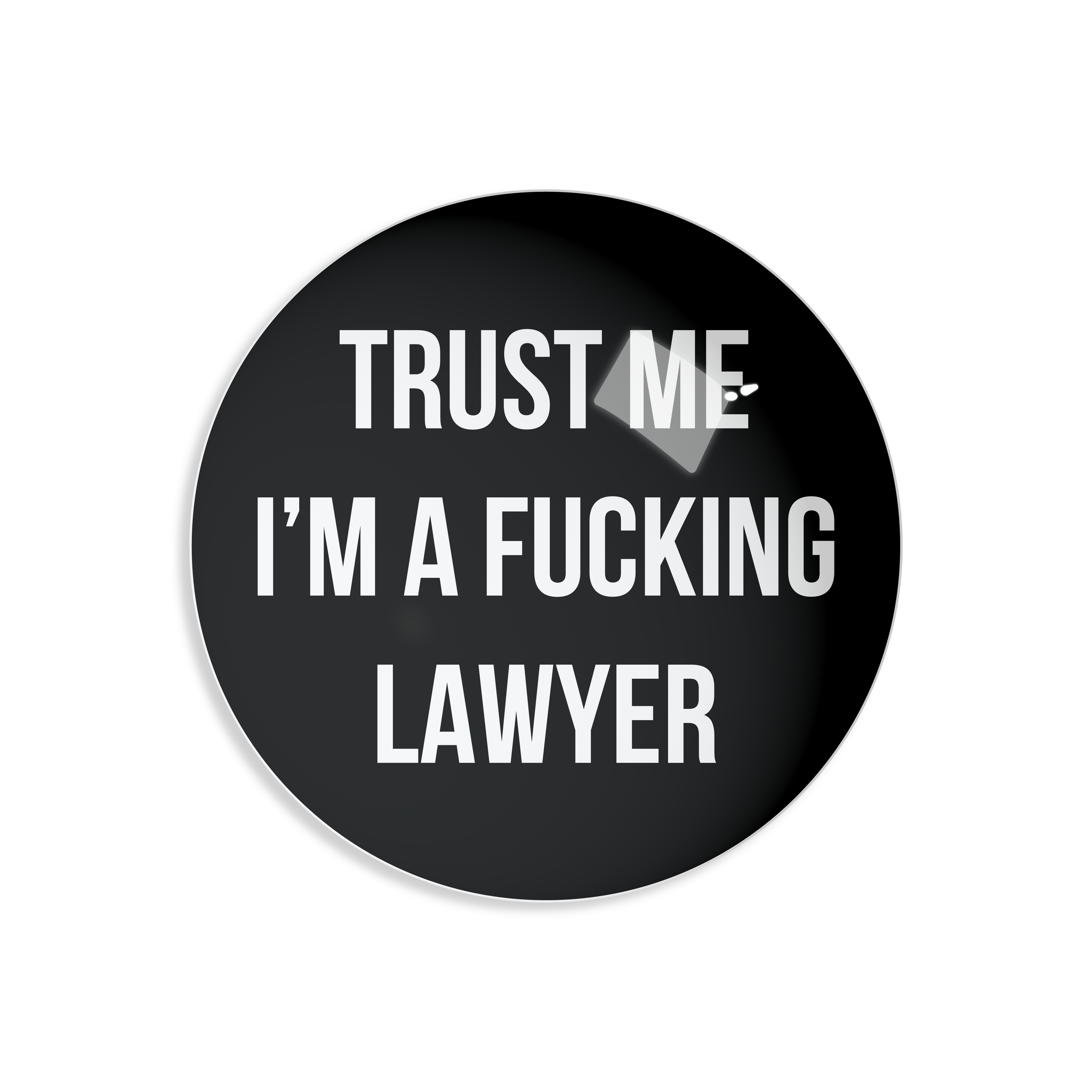 TRUST ME I'M A FUCKING LAWYER PAPERWEIGHT