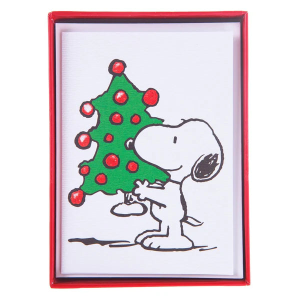PEANUTS TREE BOXED CARDS SET