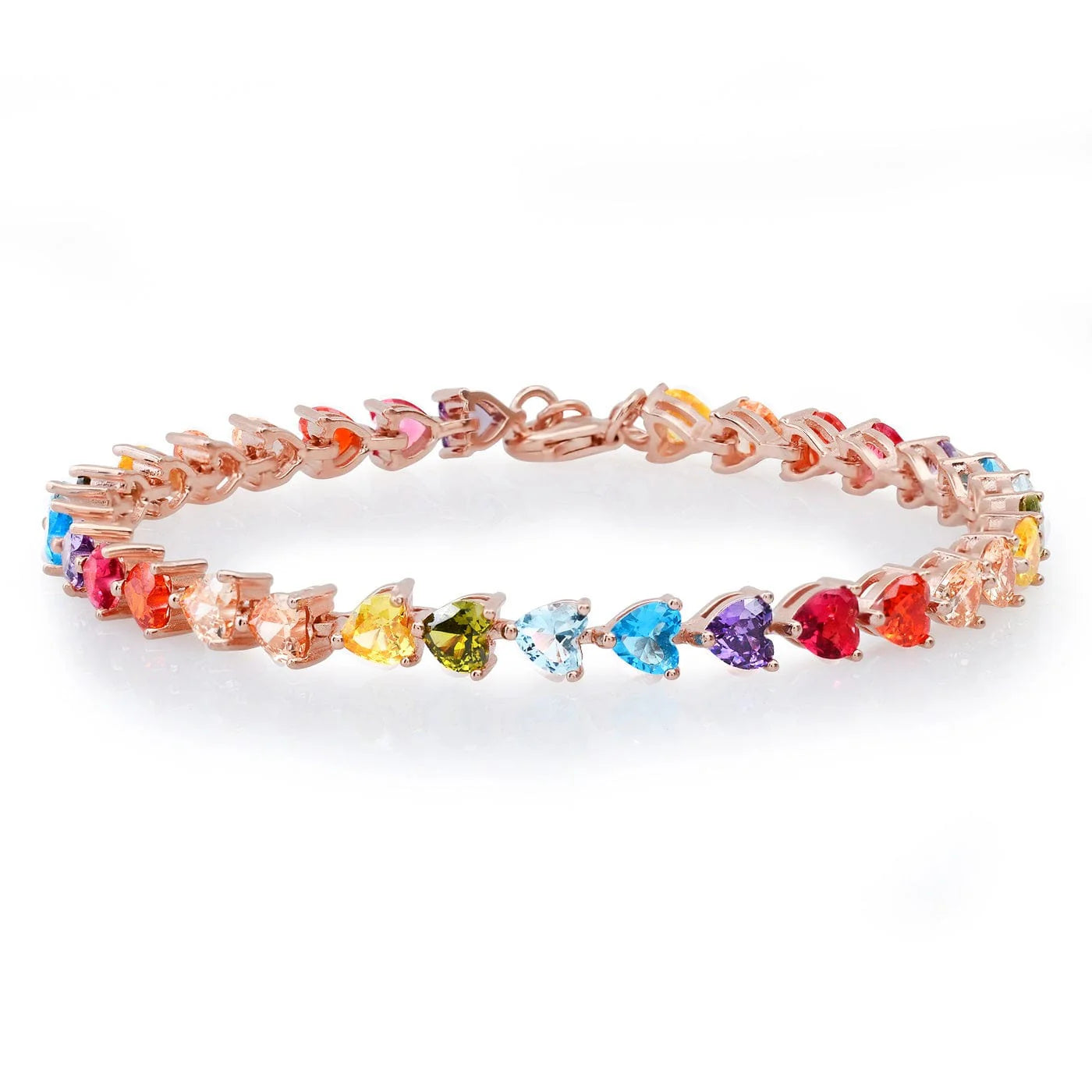 HEART SHAPE RAINBOW BRACELET