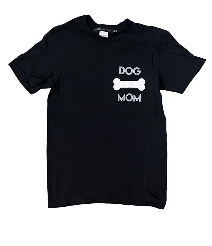 DOG MOM BLACK T-SHIRT