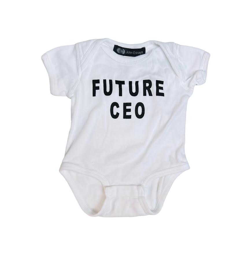 FUTURE CEO WHITE ONESIE