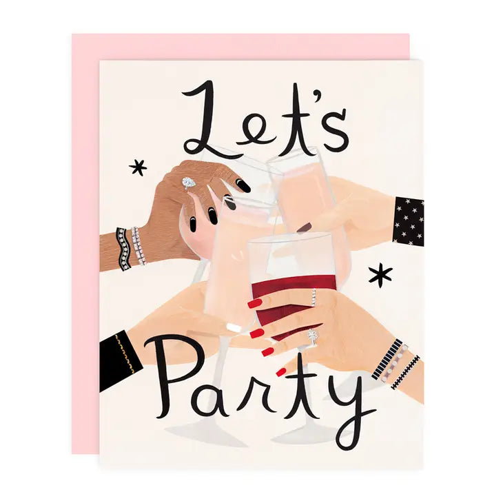 LET'S PARTY GREETING CARD