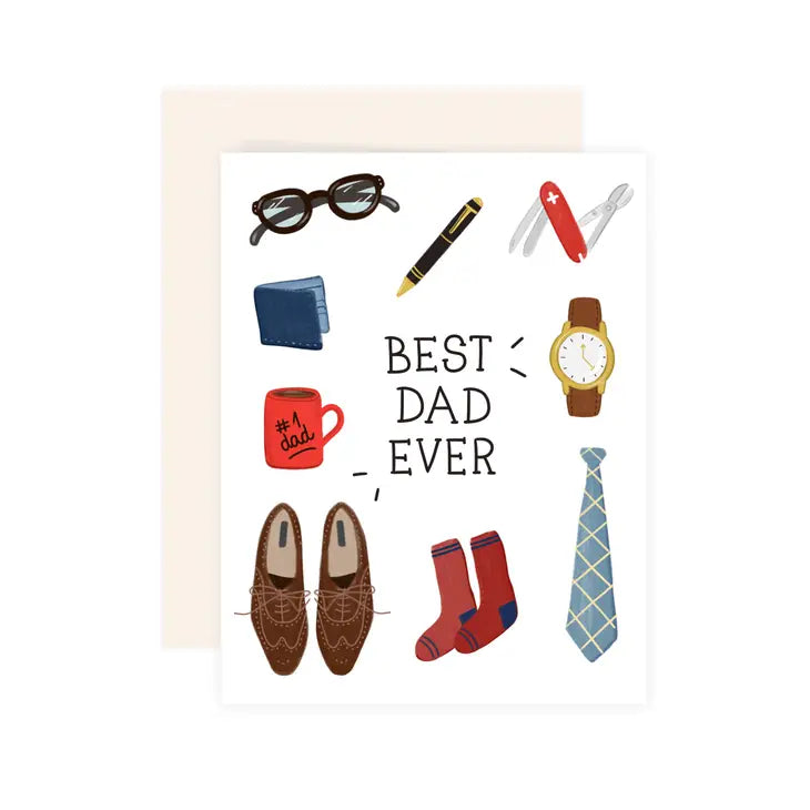 BEST DAD EVER GREETING CARD