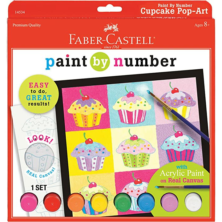PAINT BY NUMBER CUPCAKE POPART