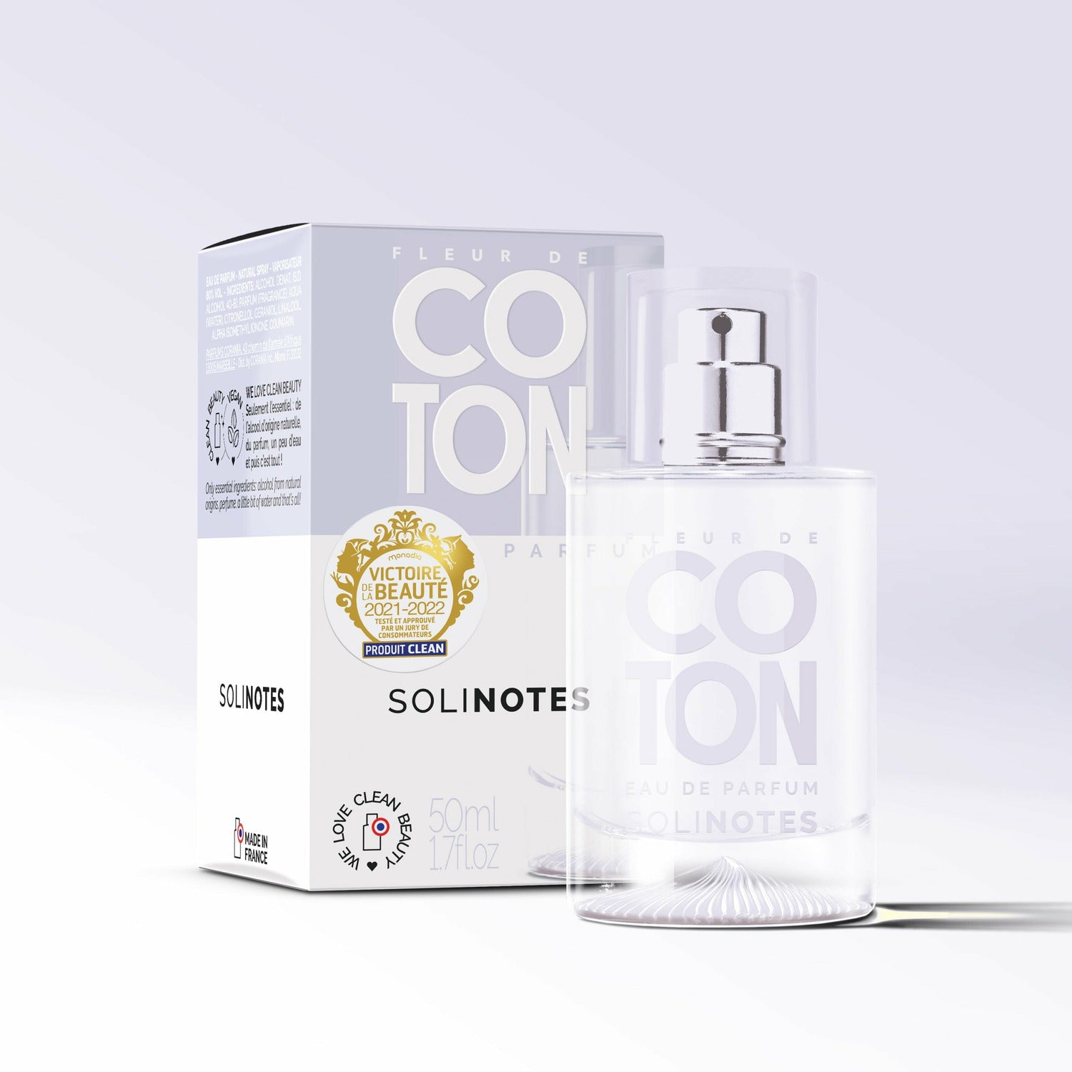 Coton Solinotes Paris Perfume, Natural Spray - 50 ml