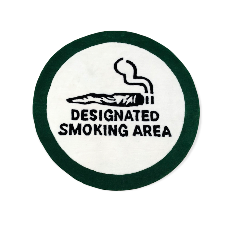 DESIGNATED SMOKING AREA” LIFESTYLE RUG-ashloud-Kitson LA