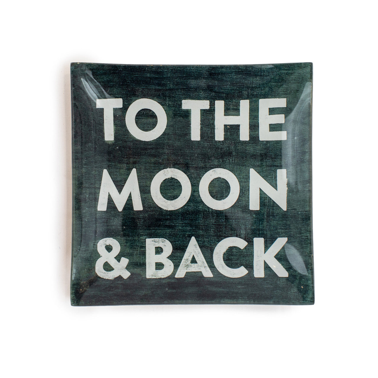 TO THE MOON AND BACK SQUARE PLATE