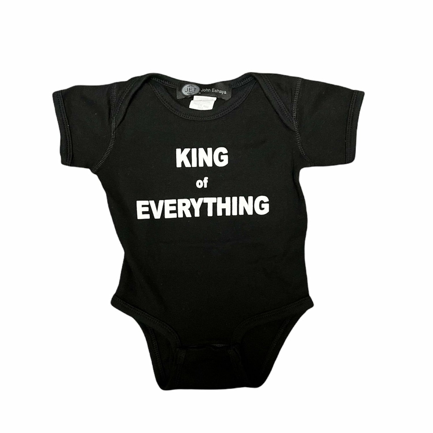 KING OF EVERYHING BABY ONESIE-JET-Kitson LA