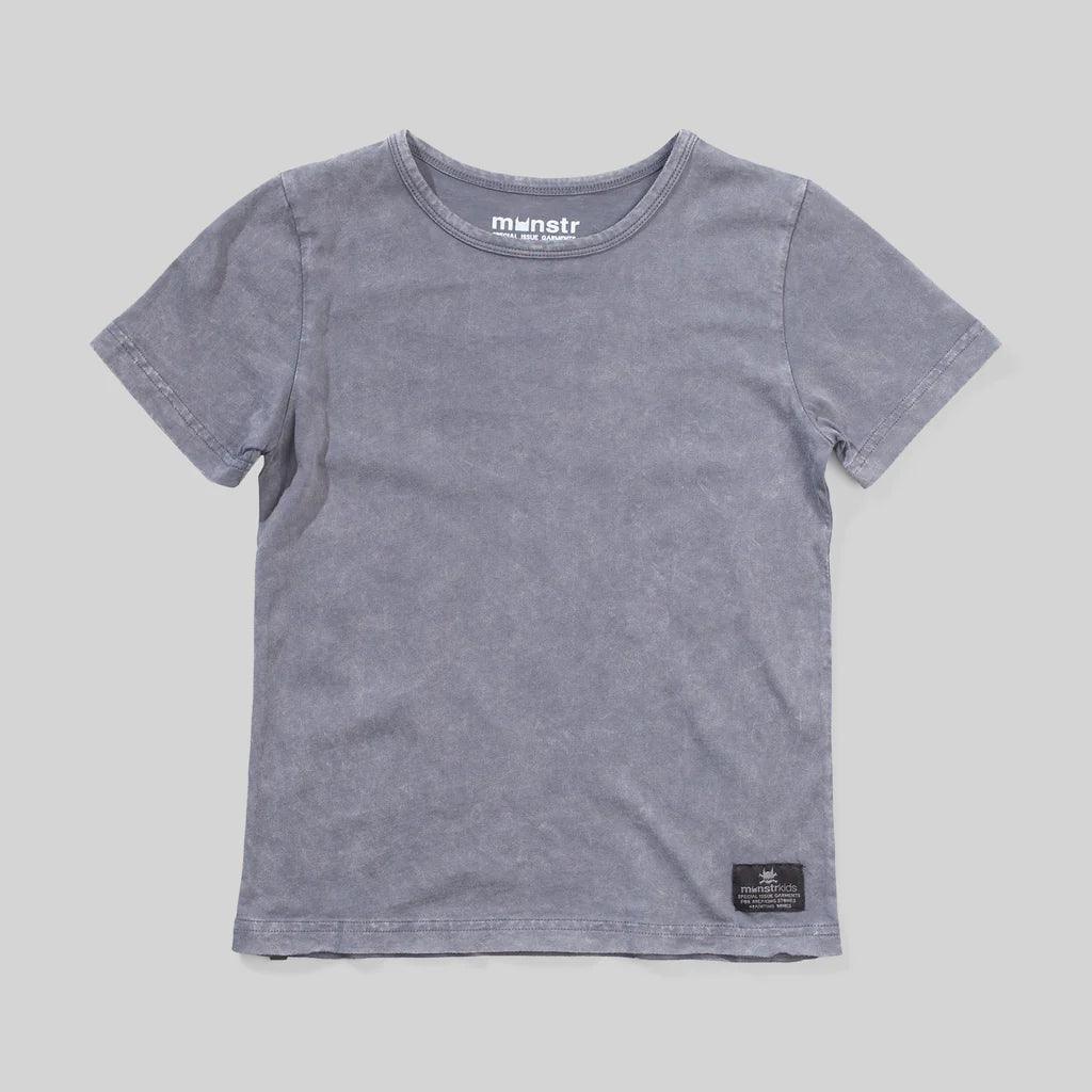 WASHEDOUT TEE - MINERAL BLK