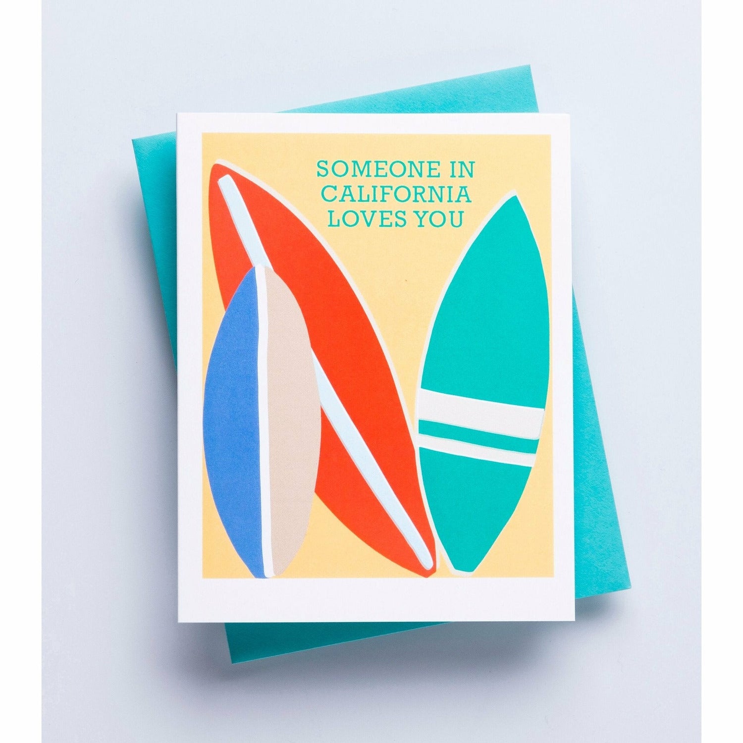 SURFBOARDS CARD (SOMEONE IN CALI LOVES YOU)-RICHIE DESIGNS-Kitson LA
