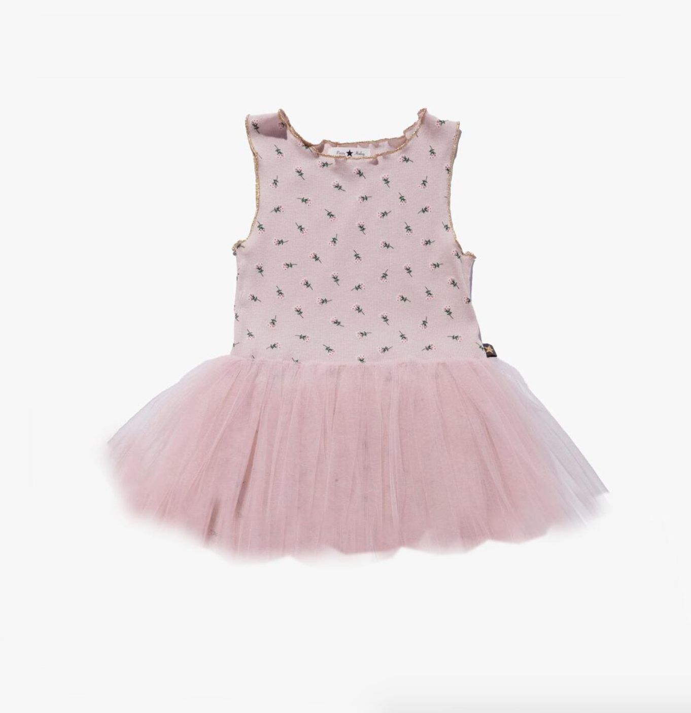 Baby Light Pink Vintage Flower Tutu Dress Light Pink / 18M Baby Light Pink Vintage Flower Tutu Dress Light Pink / 18M