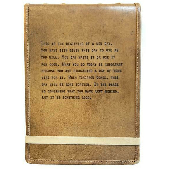 THIS IS THE BEGINNING LARGE LEATHER JOURNAL-SUGARBOO DESIGNS-Kitson LA