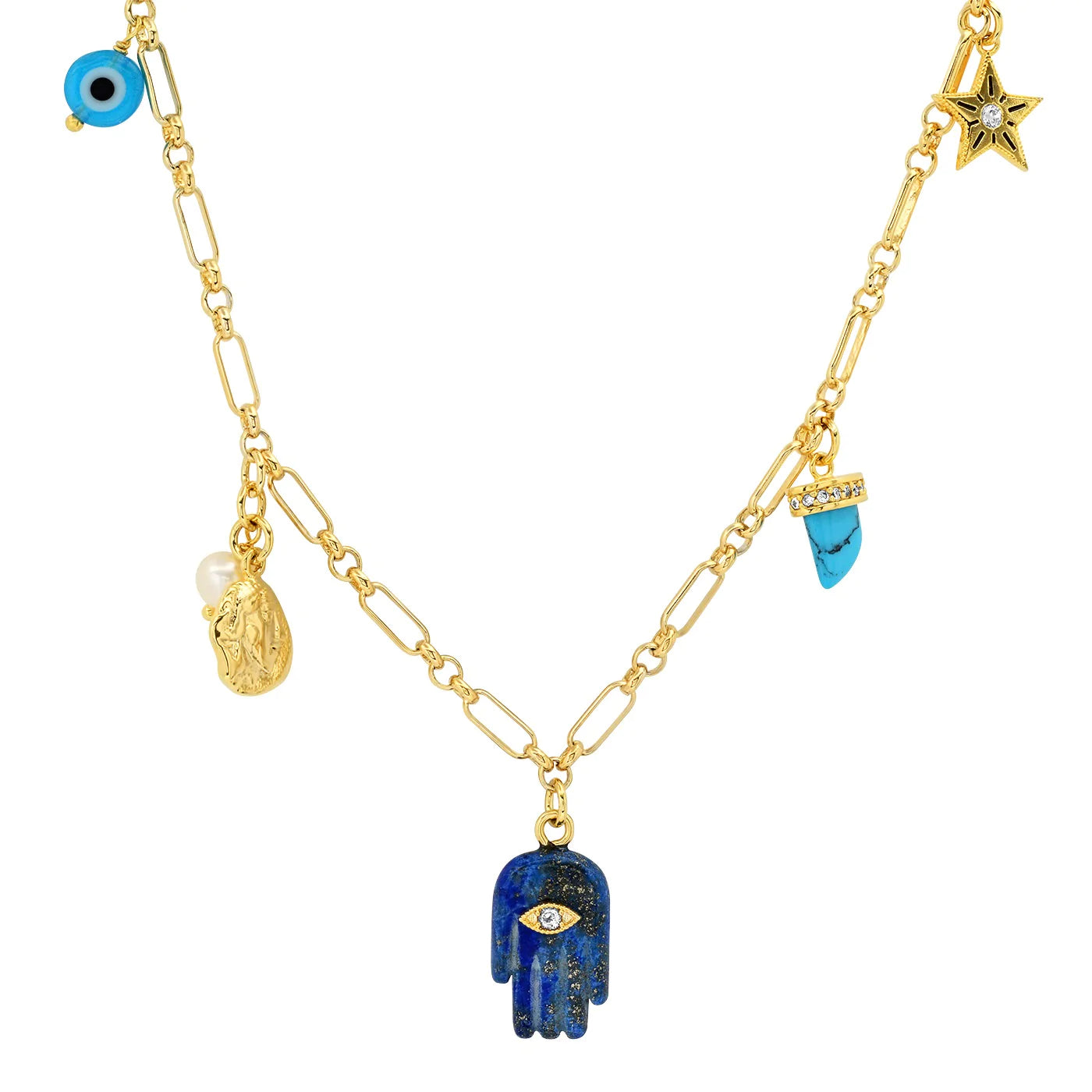 LUCKY STAR CHARM NECKLACE