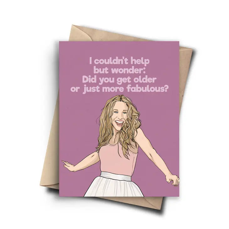 SEX AND THE CITY CARRIE BRADSHAW FUNNY BIRTHDAY CARD