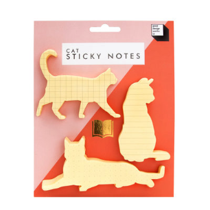 CAT STICKY NOTES-SUCK UK-Kitson LA