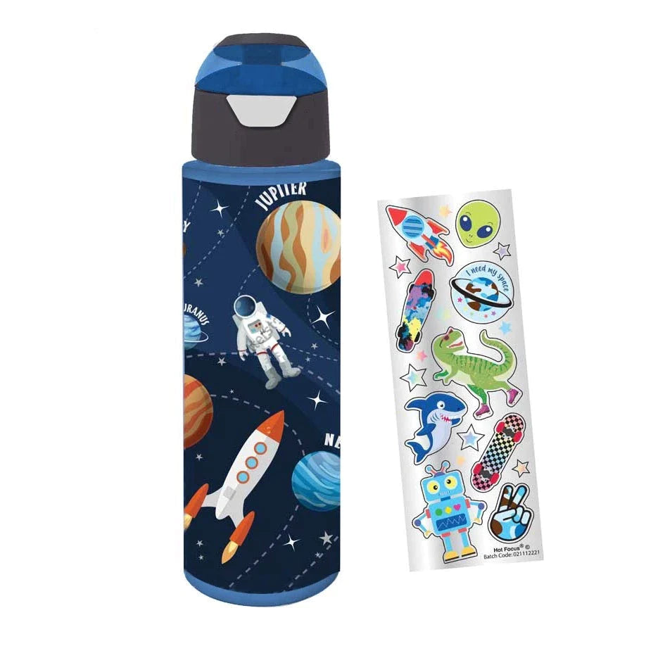 SPACE H2O BOTTLE WITH STICKER