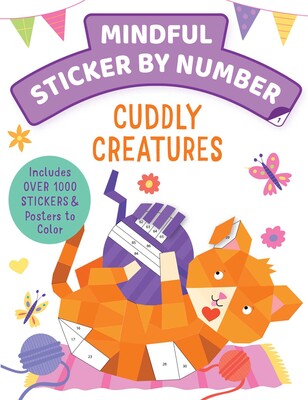 CUDDLY CREATURES MINDFUL STICKER BY NUMBER