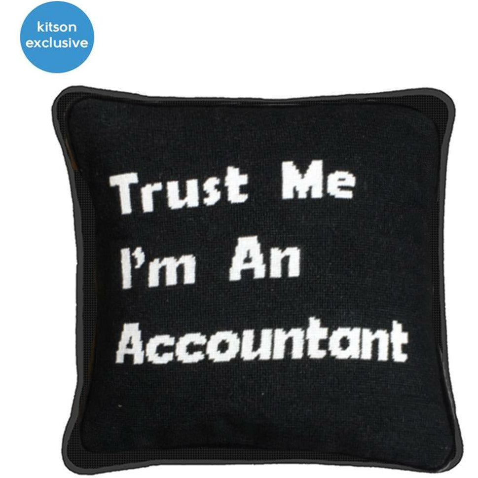 Smathers & Branson Trust Me Accountant Needlepoint Pillow - Thumbnail 2